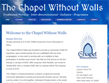Tablet Screenshot of chapelwithoutwalls.org